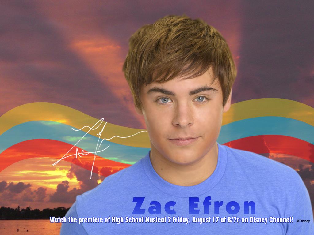 1024x768 zac efron School Musical 2 Wallpaper
