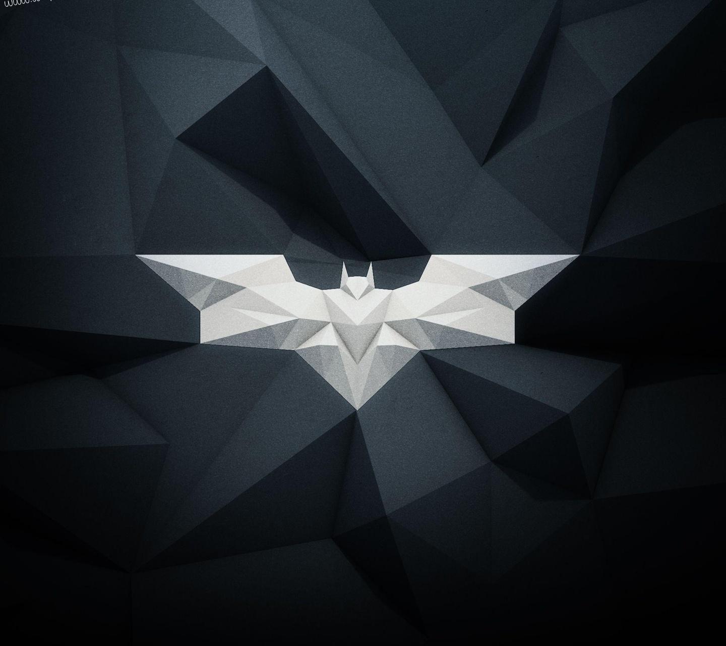 1440x1280 Download Batman logo HD nature wallpaper for your mobile cell phone