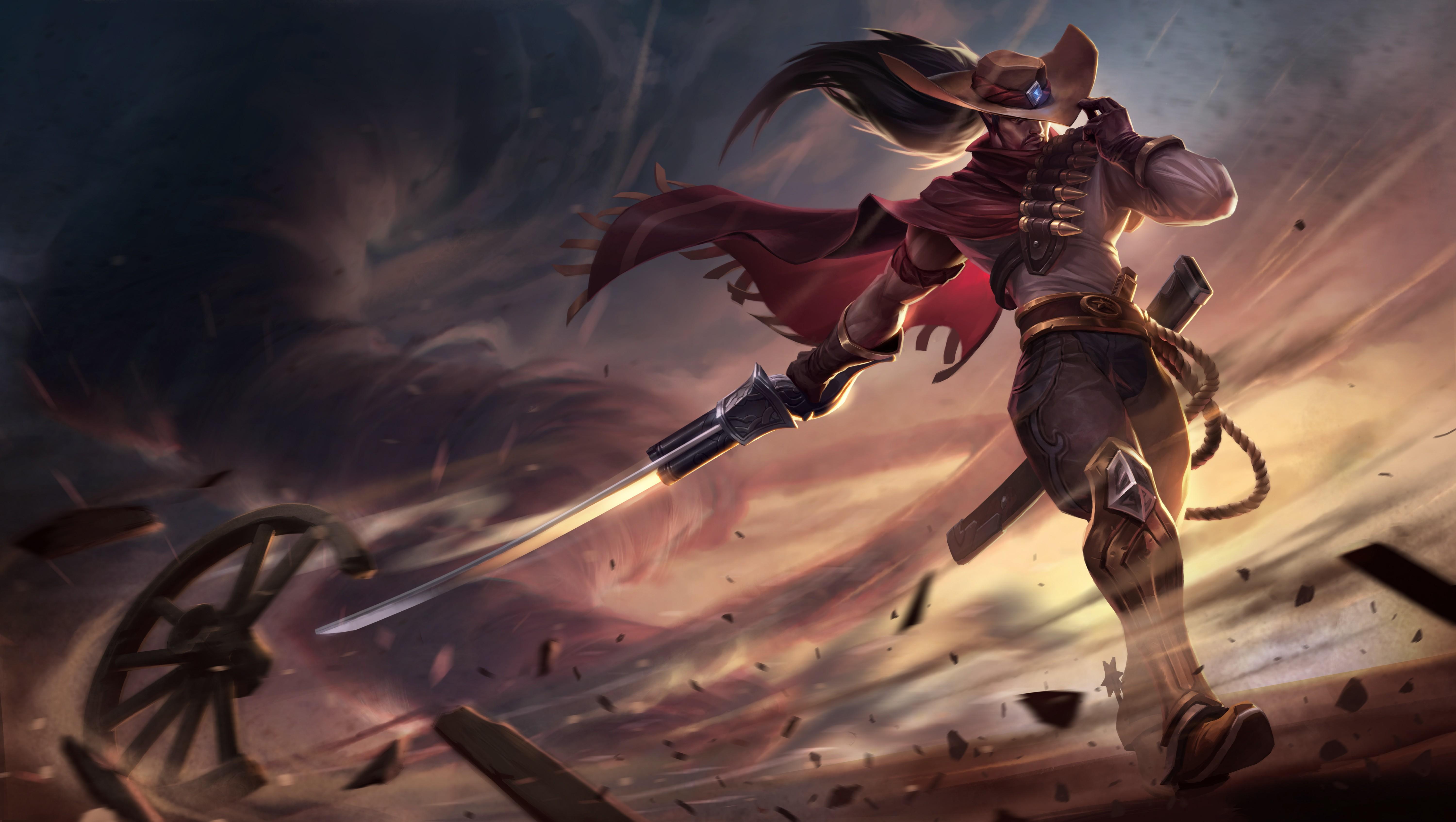 6000x3388 High Noon Yasuo. Wallpaper & Fan Arts. League Of Legends