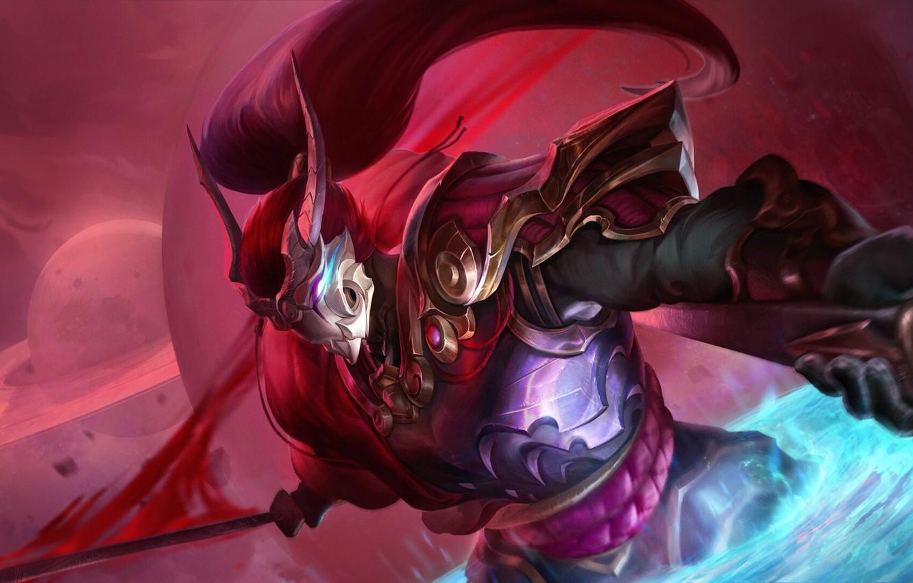 1332x850 Wallpaper warrior, League Of Legends, Yasuo image for desktop, section игры