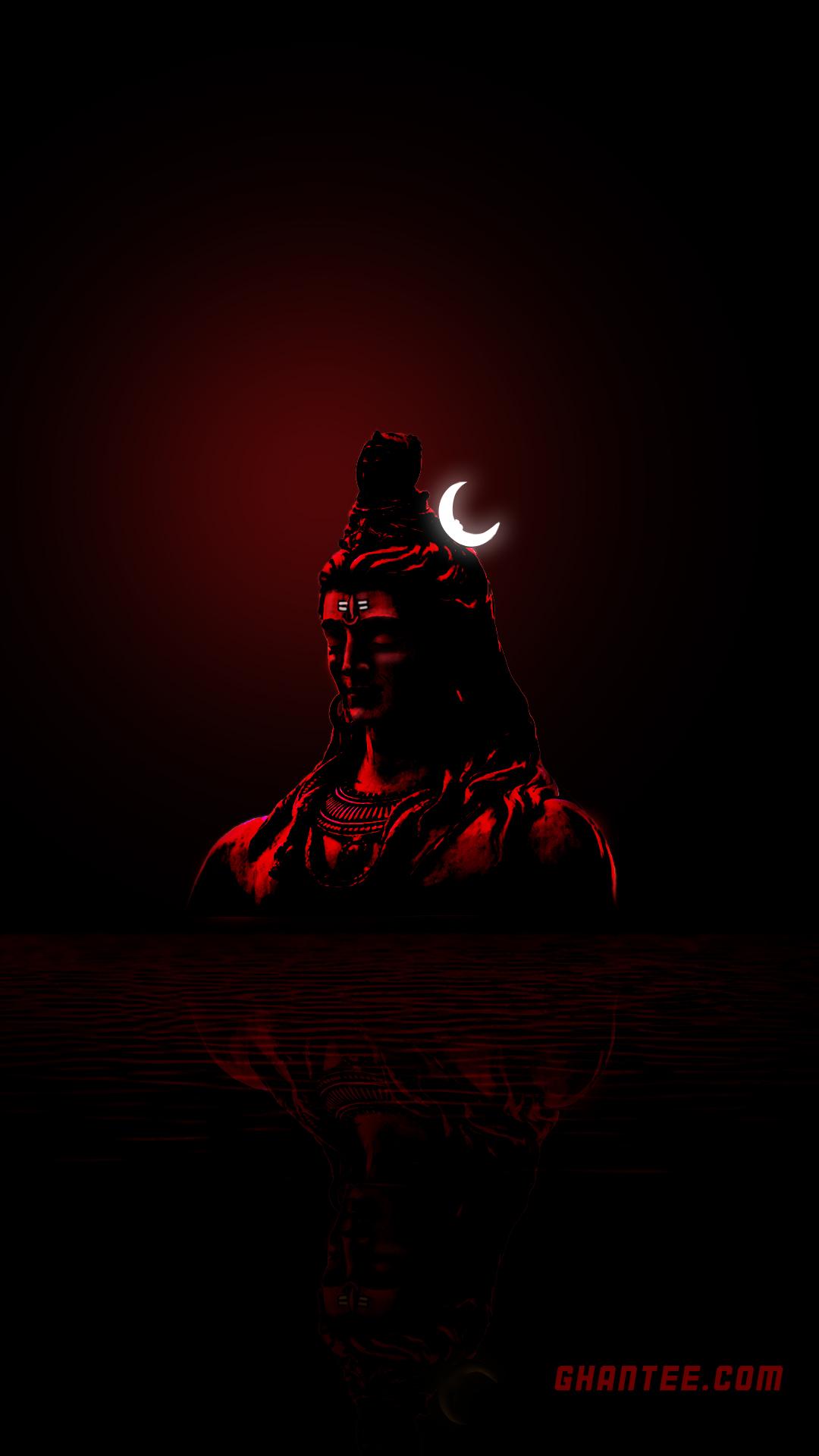 1080x1920 mahadev dark red HD phone wallpaper India