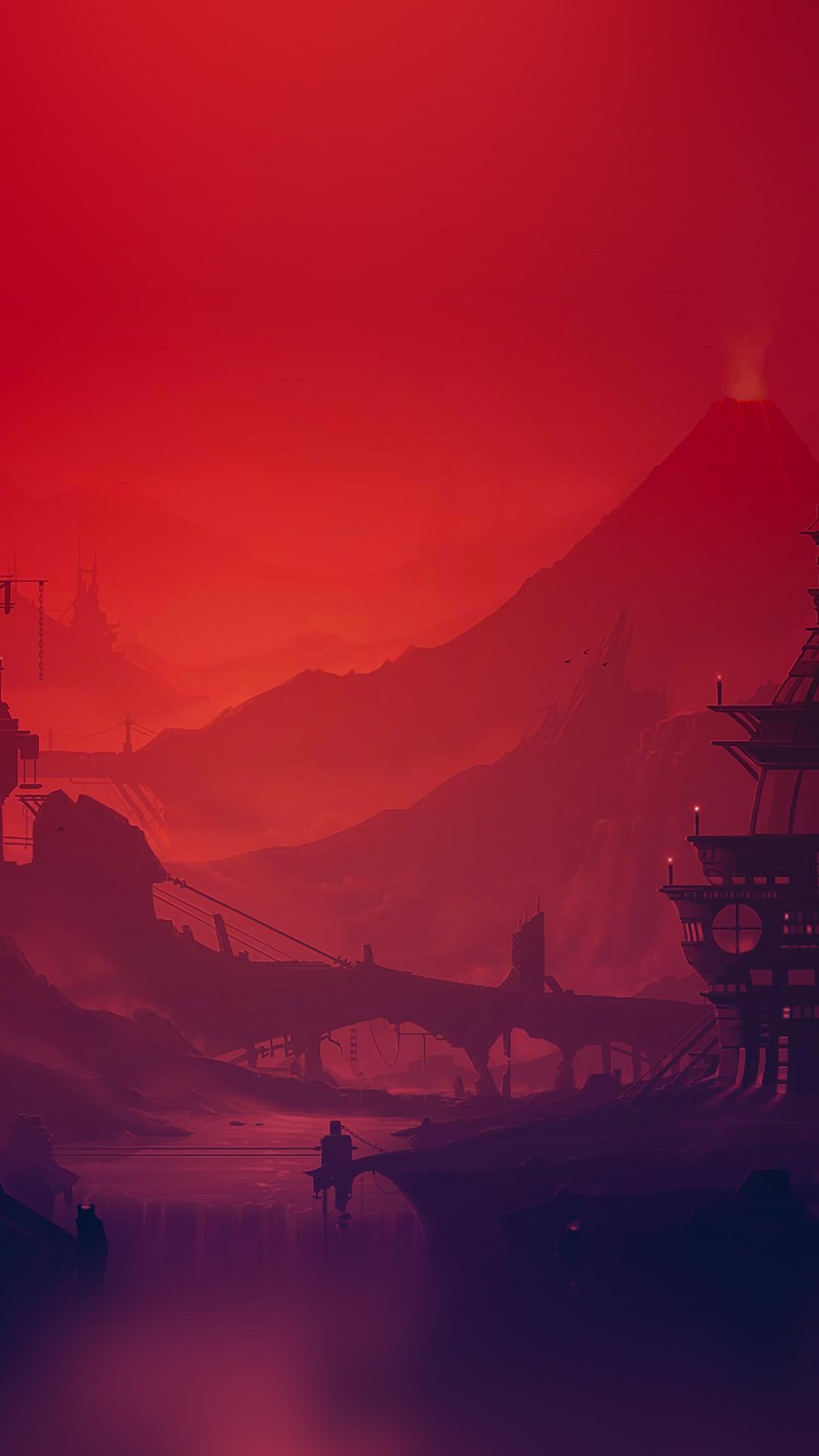 1242x2208 Red Phone Wallpaper