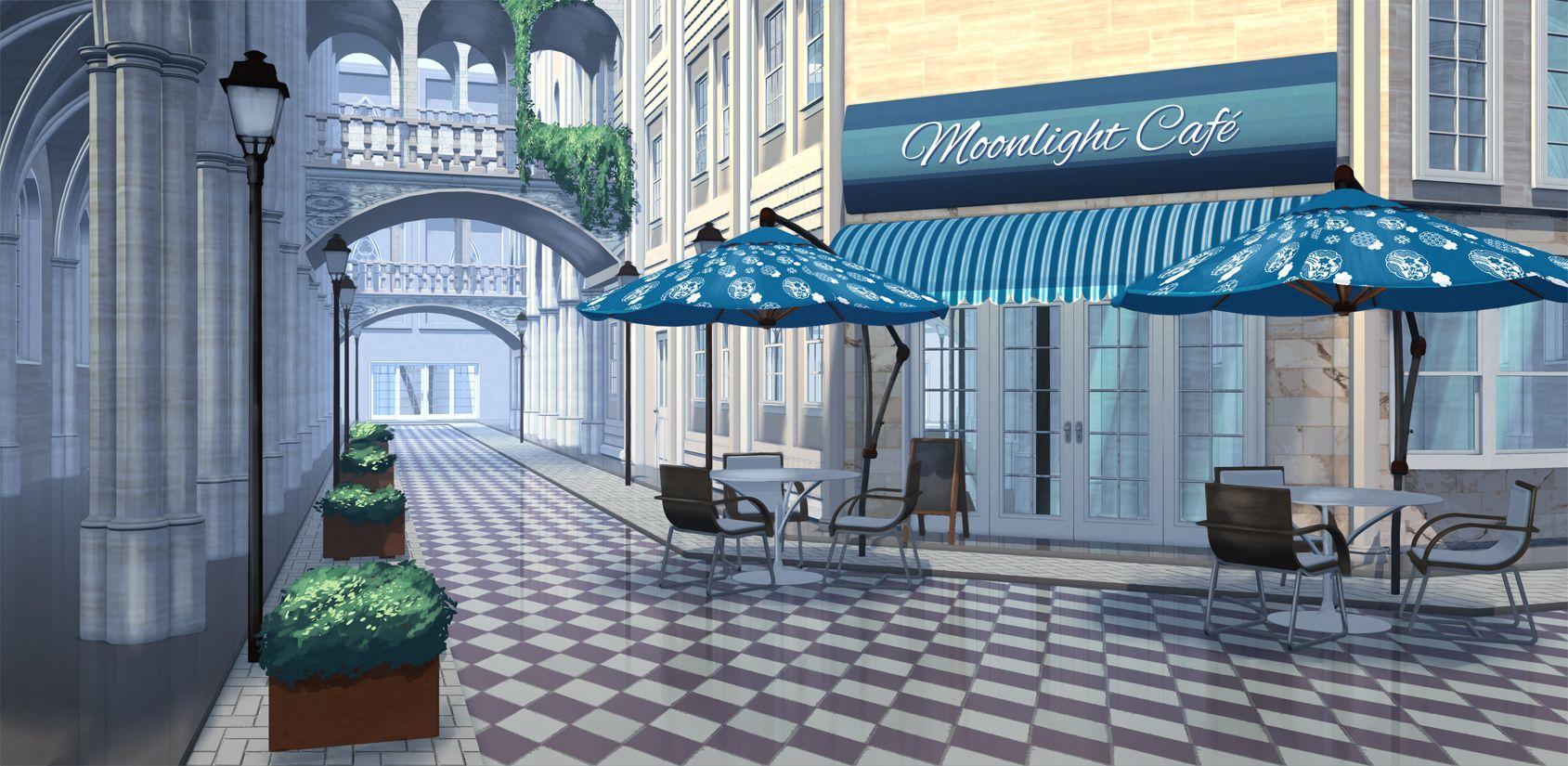 1689x825 EXT. STREET SHOPPING. Anime background wallpaper, Episode interactive background, Scenery background