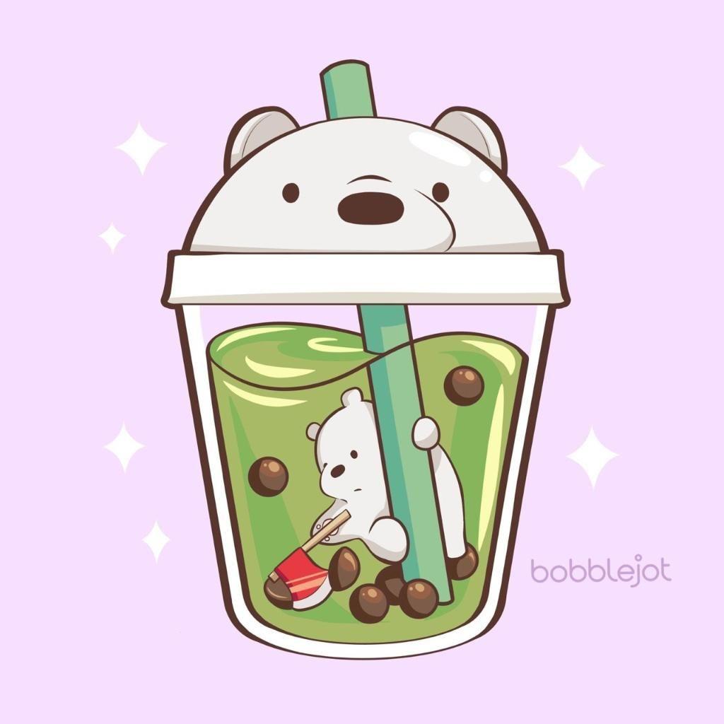 Anime Boba Tea Sticker - Etsy