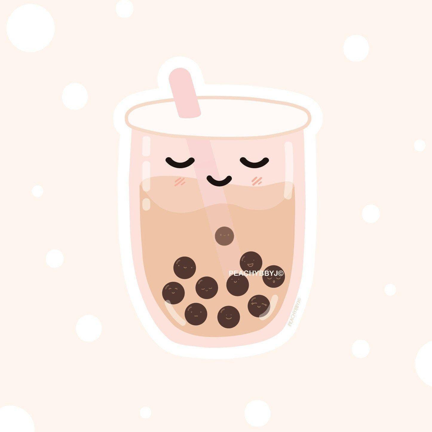 Boba Drink doodle hand drawn seamless pattern background wallpaper 12905167  Vector Art at Vecteezy