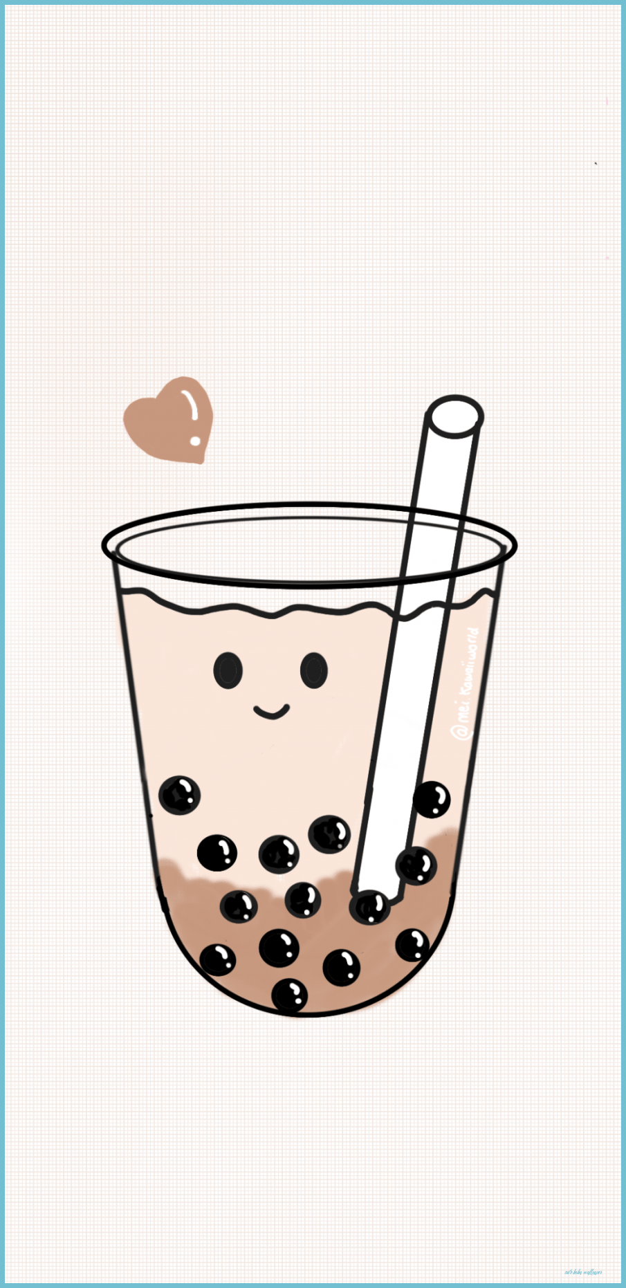 905x1862 Cute Boba Wallpaper Boba Wallpaper