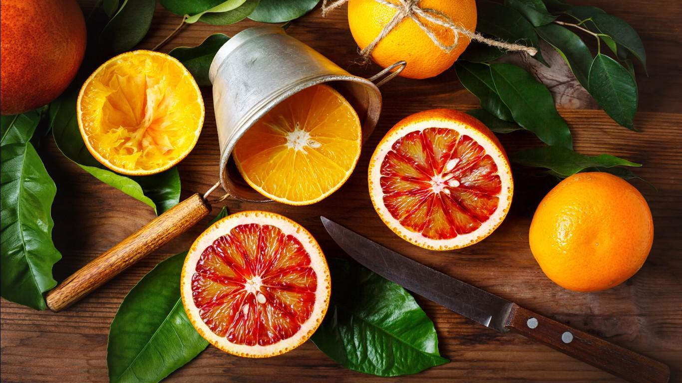 1366x768 Oranges Wallpaper
