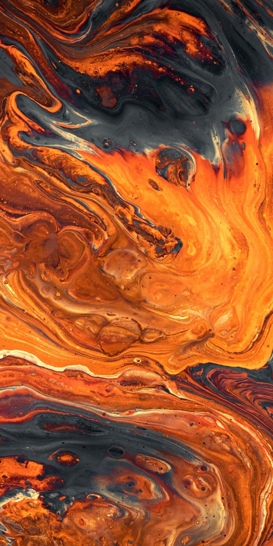 1080x2160 Orange 4k iPhone Wallpaper