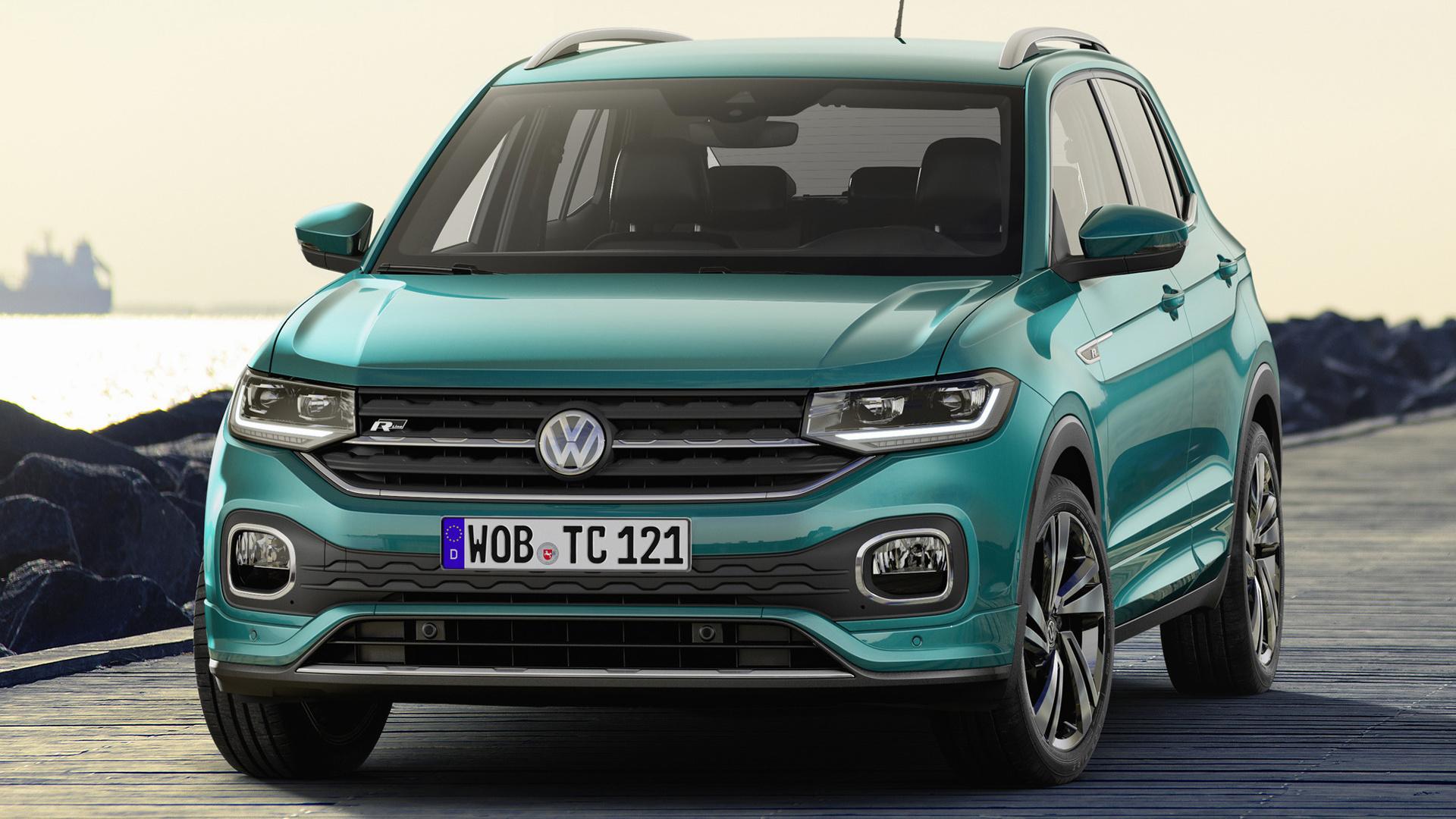 1920x1080 1920x1080 Car, Green Car, SUV, Subcompact Car, Volkswagen T Cross R Line Wallpaper JPG