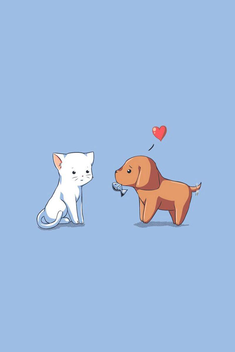 800x1200 Cute Dog Wallpaper Drawing