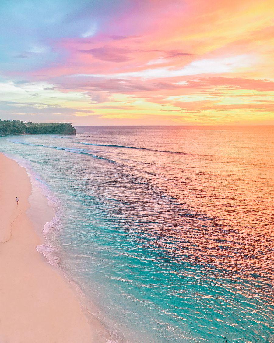 900x1125 Pastel Beach Sunset Wallpaper
