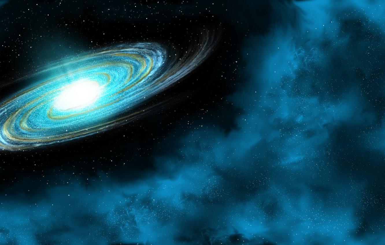 1332x850 Wallpaper blue, nebula, Galaxy image for desktop, section космос