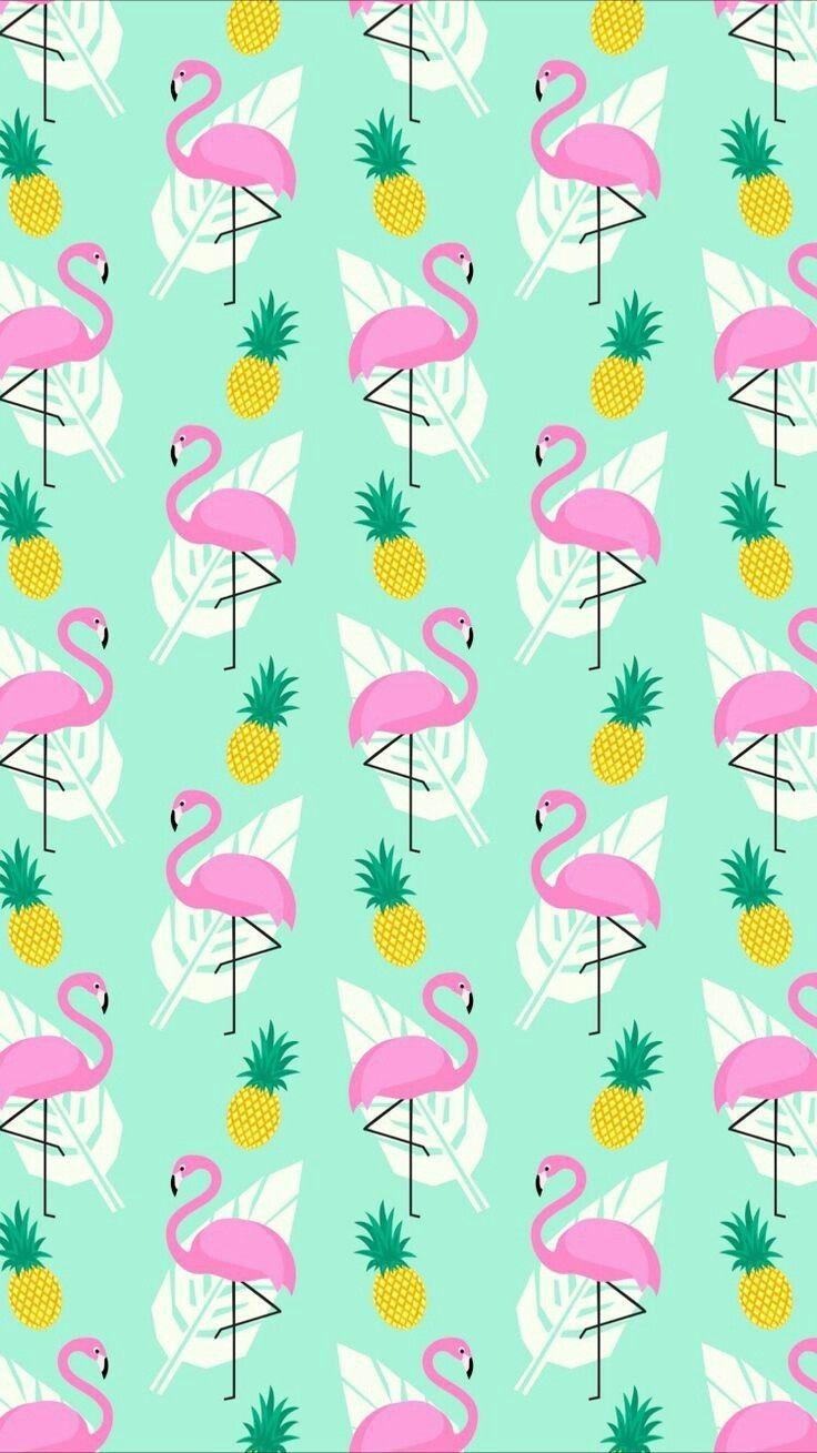 736x1309 wallpaper #wpp #papeldeparede #flamingo #abacaxi #tropical #tropica #verao #summer #sun. Pineapple wallpaper, Flamingo wallpaper, Pretty wallpaper