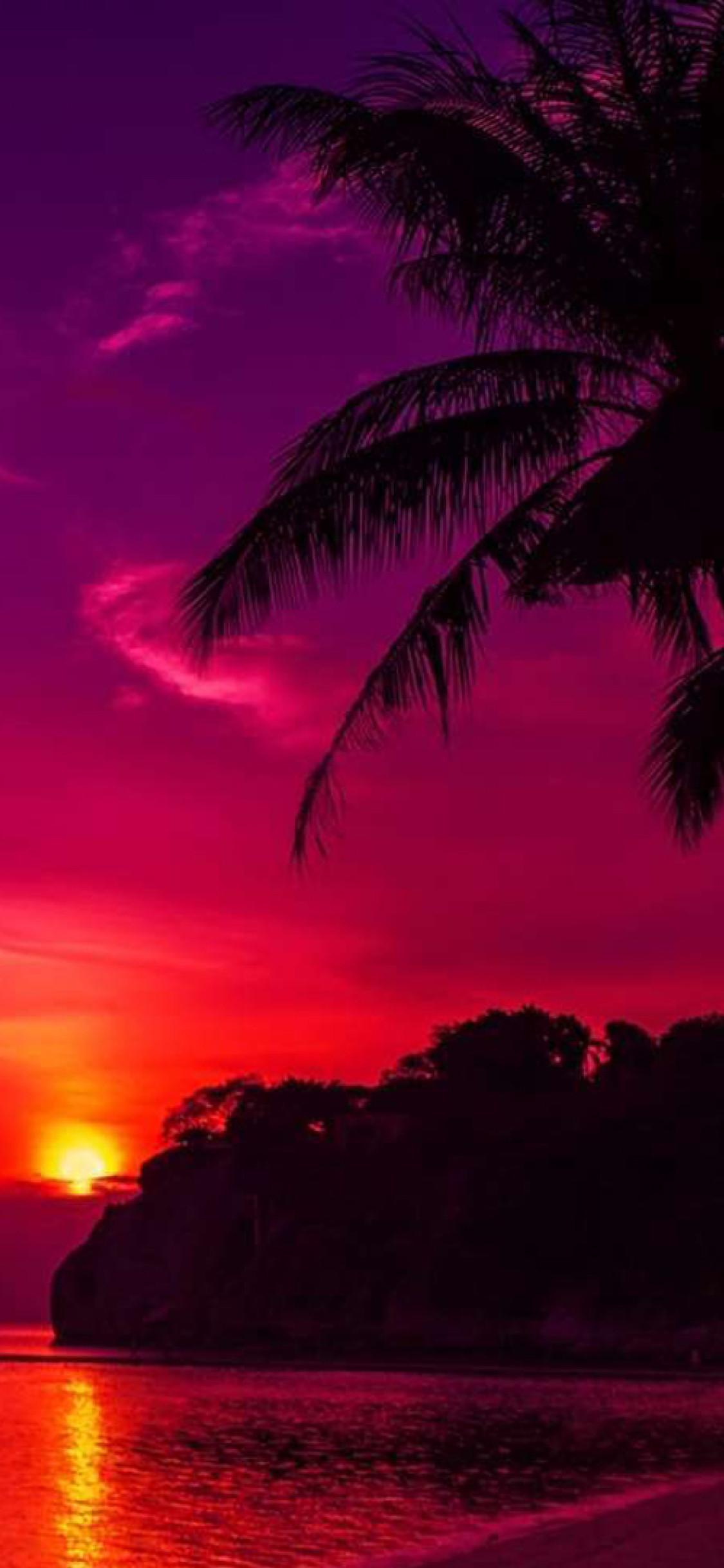 1125x2436 Seashore Colorful Sunset iPhone XS, iPhone iPhone X Wallpaper, HD Nature 4K Wallpaper, Image, Photo and Background