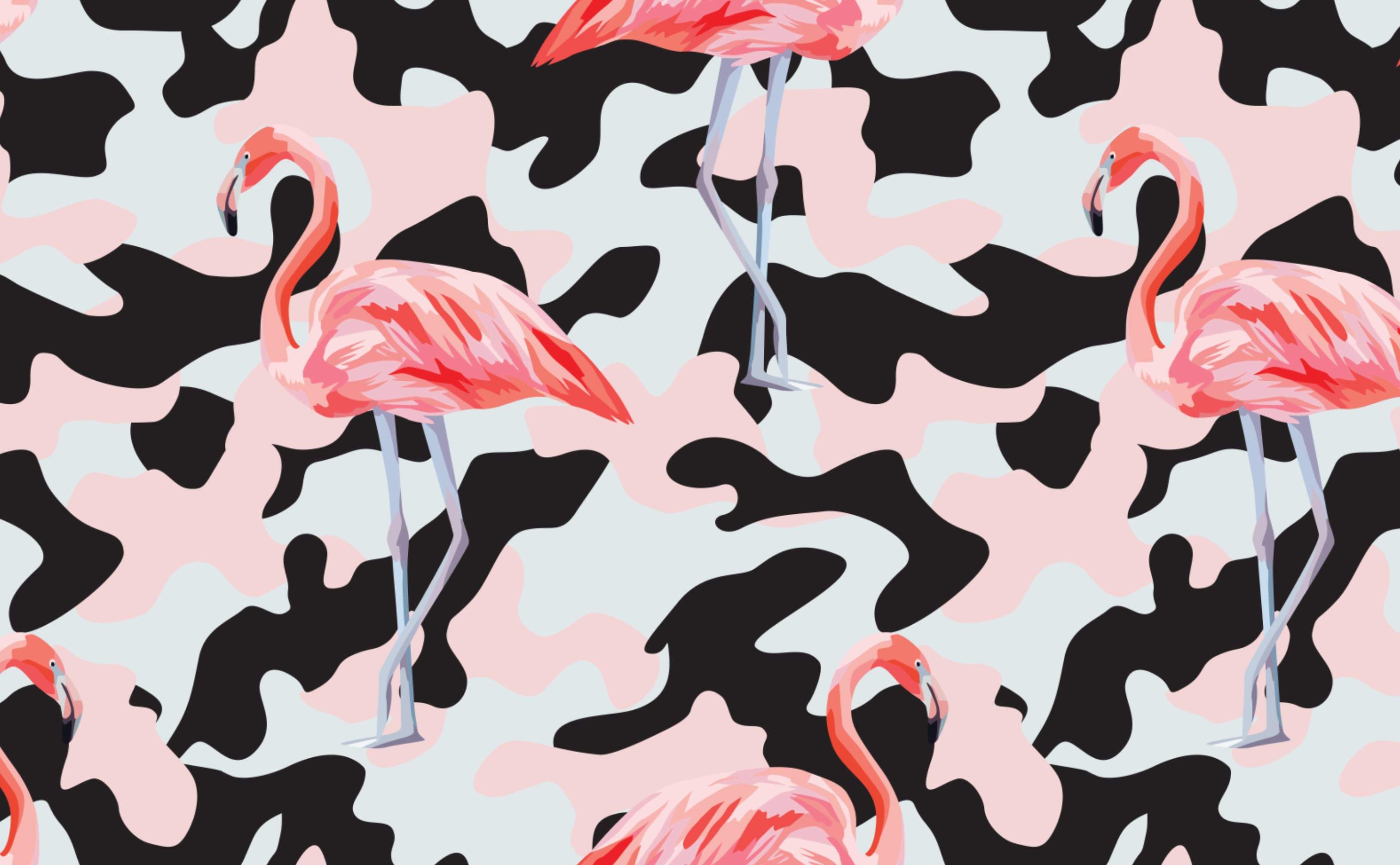 3028x1872 Tropical Floral and Birds Pattern Wallpaper for Walls