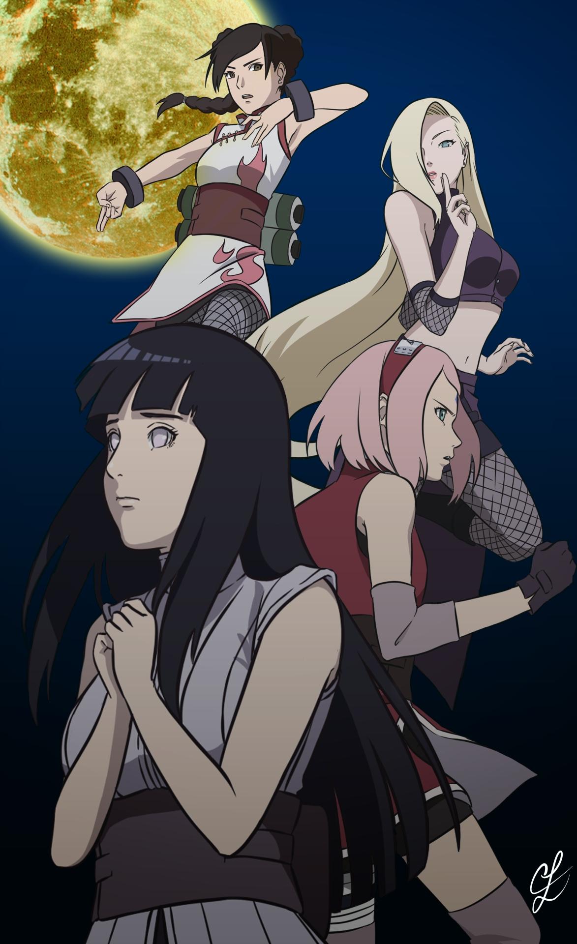 1173x1920 Naruto Shippuden Sakura Ino