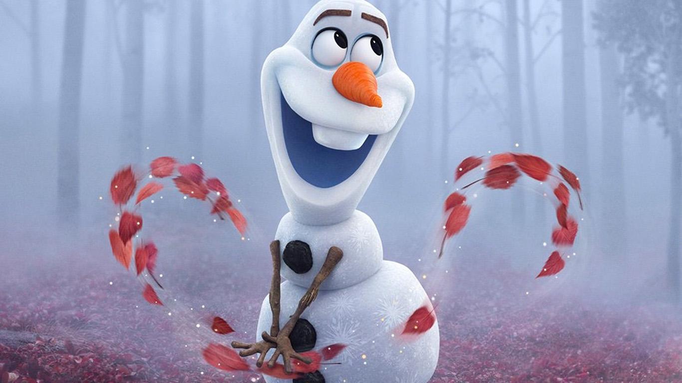 1366x768 Frozen Olaf Cute Disney Film Art Wallpaper