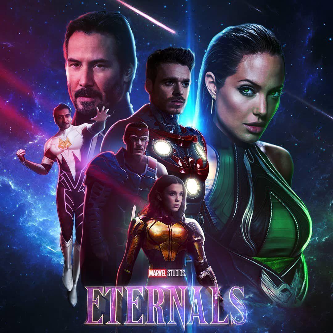 1080x1080 Watch Eternals Bluray Movie Online. Fan poster, Upcoming movies, Superhero film
