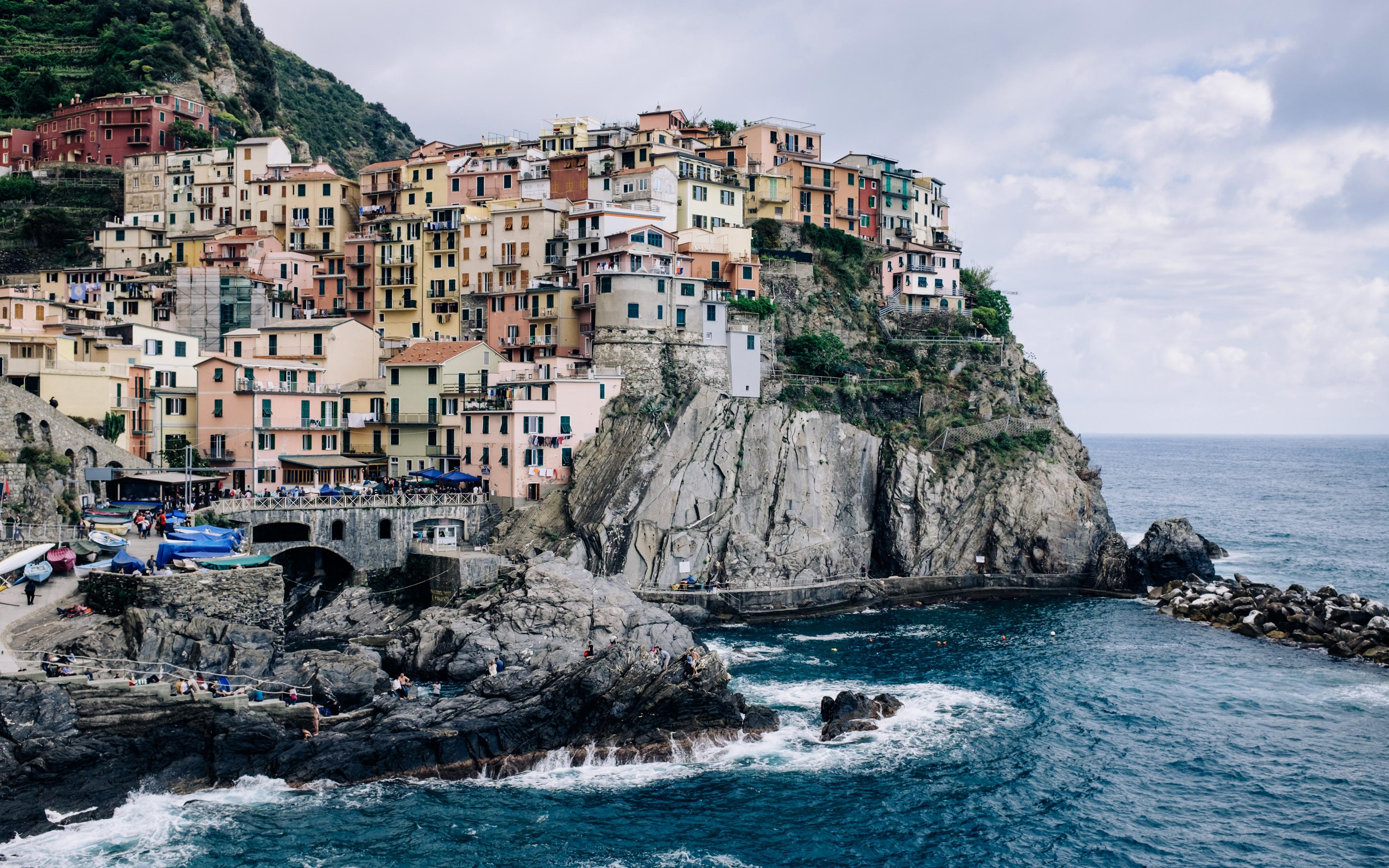 3840x2400 Download wallpaper Positano, 4k, village, sea, Amalfi Coast, Costiera Amalfitana, Campania, Italy, Europe for desktop with resolution 3840x2400. High Quality HD picture wallpaper