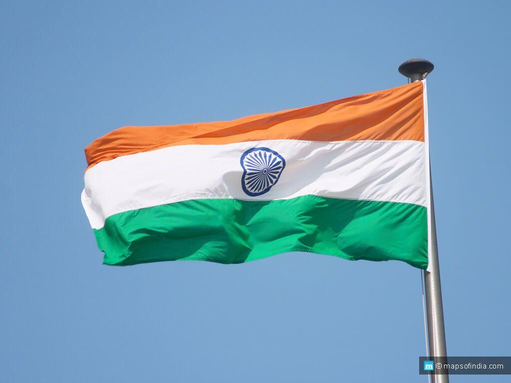 1024x768 National Flag of India Image, History of Indian Flag