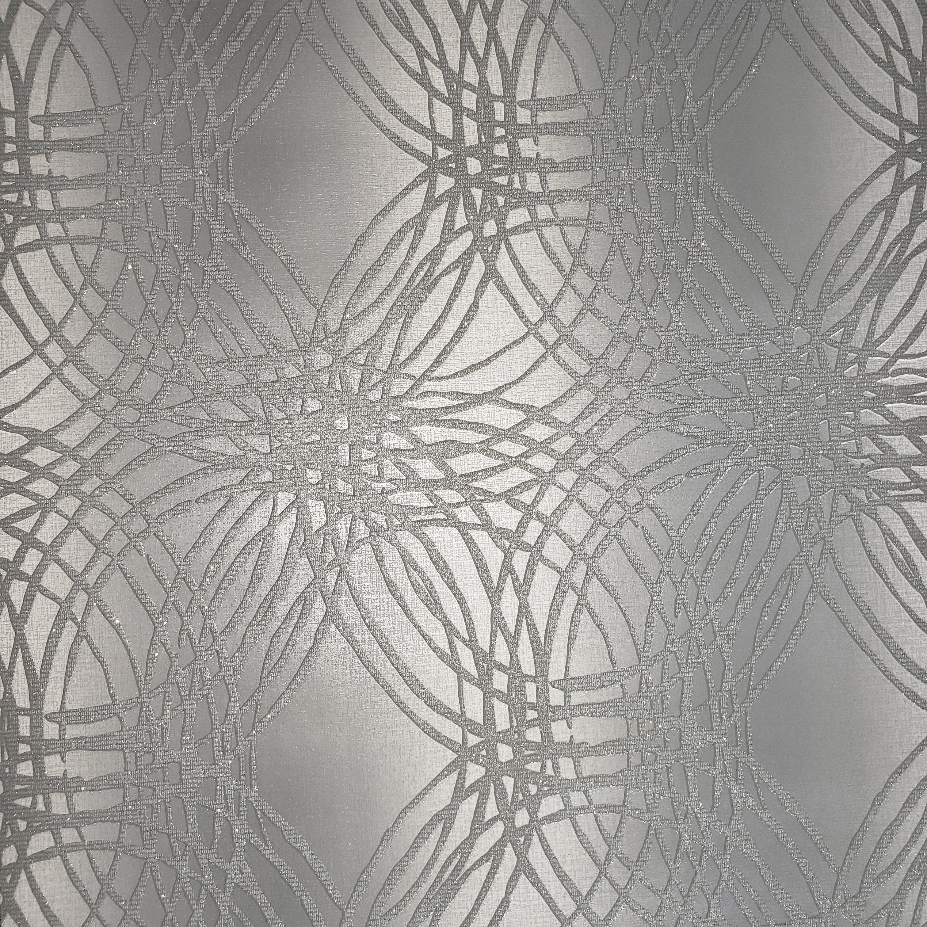 3024x3024 WM0101503401 Contemporary Wallpaper gray Ombre geometric circles Abstr