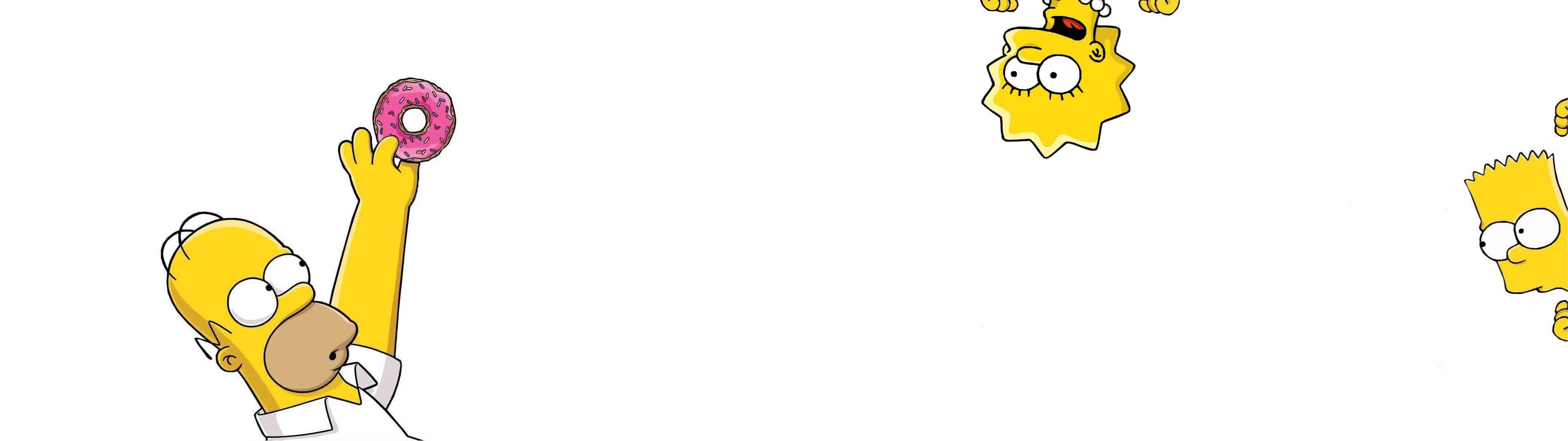 3840x1080 The Simpsons Dual Monitor Wallpaper