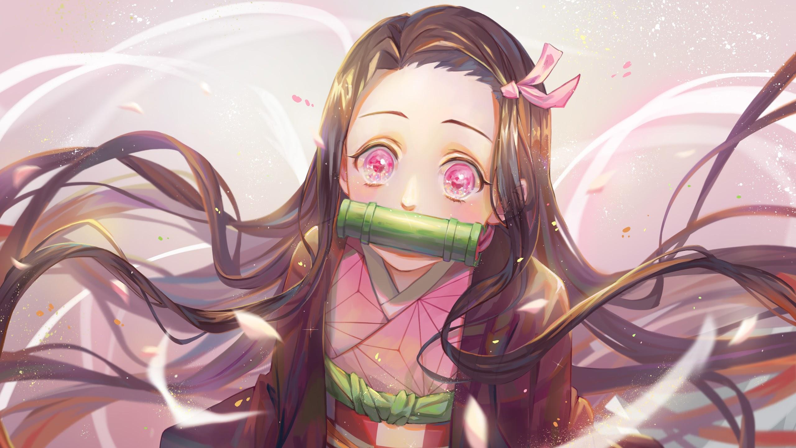 2560x1440 Nezuko Kamado, Kimetsu No Yaiba, 4k, No Yaiba Nezuko