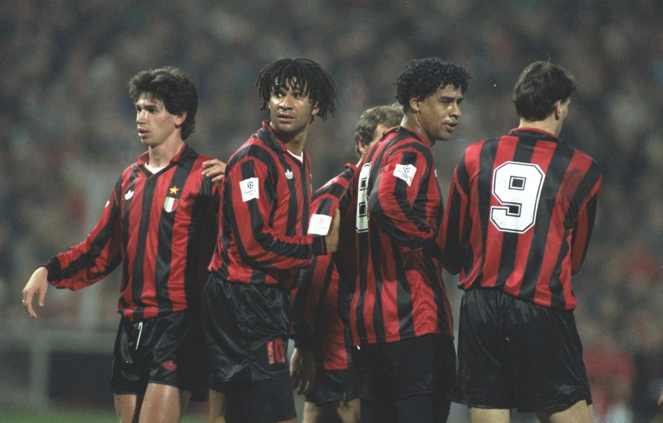 1332x850 Wallpaper retro, milan- The Rijkaard Franklin (Frank) Edmundo, Ruud Gullit (Rud) DIL, Demetrio Albertini, van Basten Marcel Marco image for desktop, section спорт