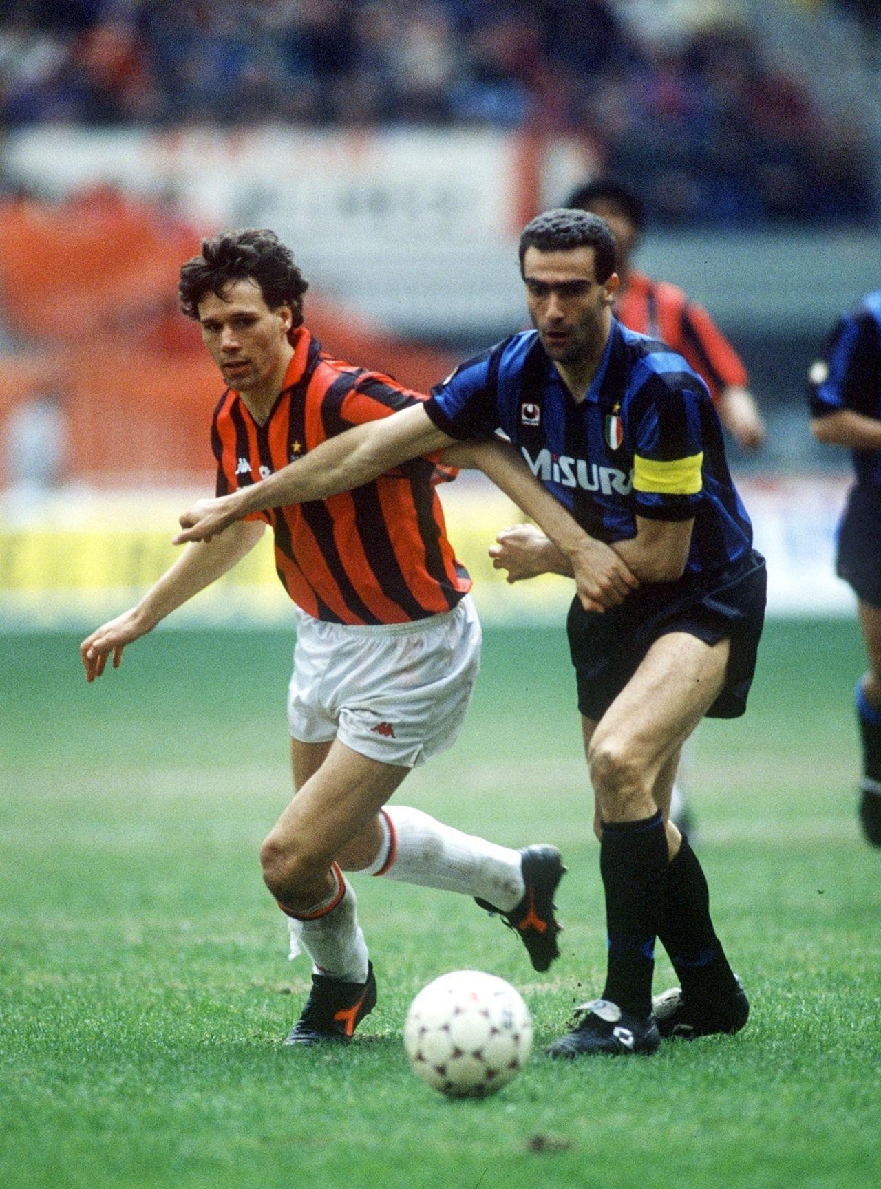 1280x1728 Van Basten vs Bergomi. Football image, Retro football, Kids soccer