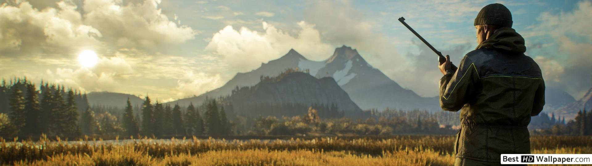 1920x540 Thehunter: call of the wild cover HD wallpaper download