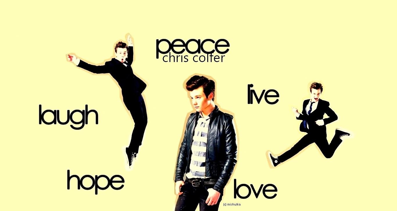 1366x728 Kurt Chris Colfer Wallpaper Fan Art