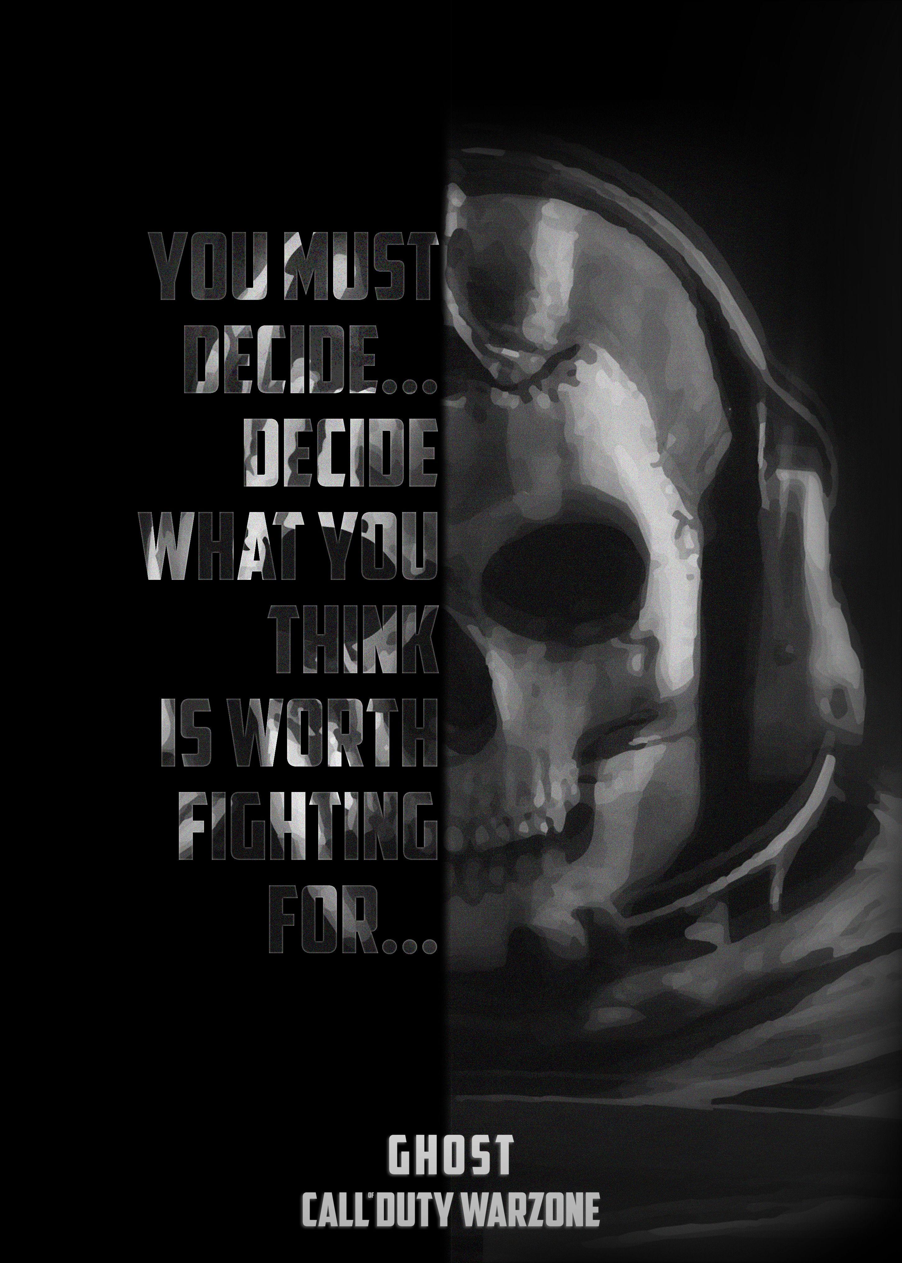 2900x4060 Call of Duty Warzone Ghost' Poster by Antonis Asbah. Displate. Call of duty, Call of duty ghosts, Call off duty