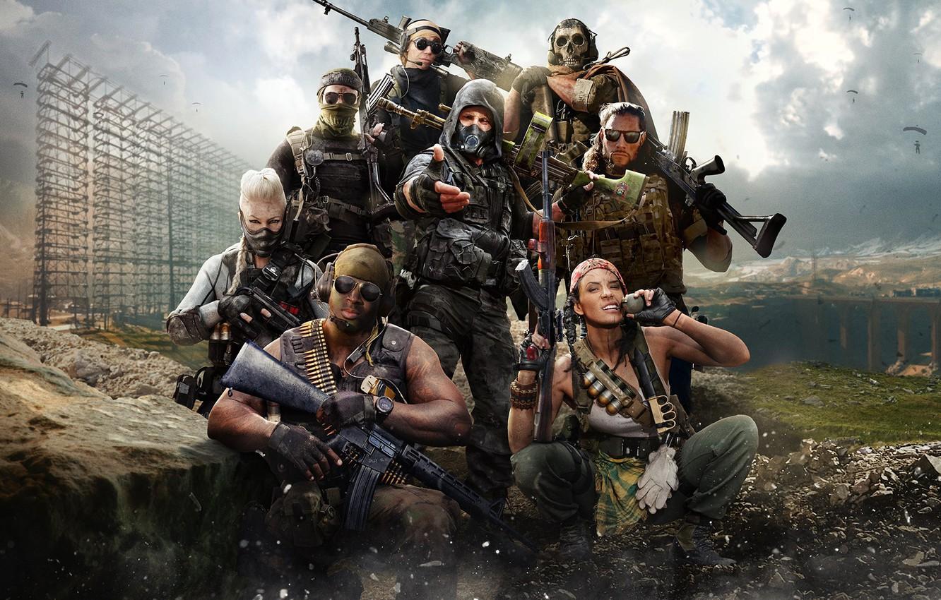 1332x850 Wallpaper Shadow, Weapons, Call of Duty, Activision, Naked, Ghost, Warzone, Investigators, Call of Duty: Warzone, Call of Duty Warzone, Шов, Исполнители image for desktop, section игры