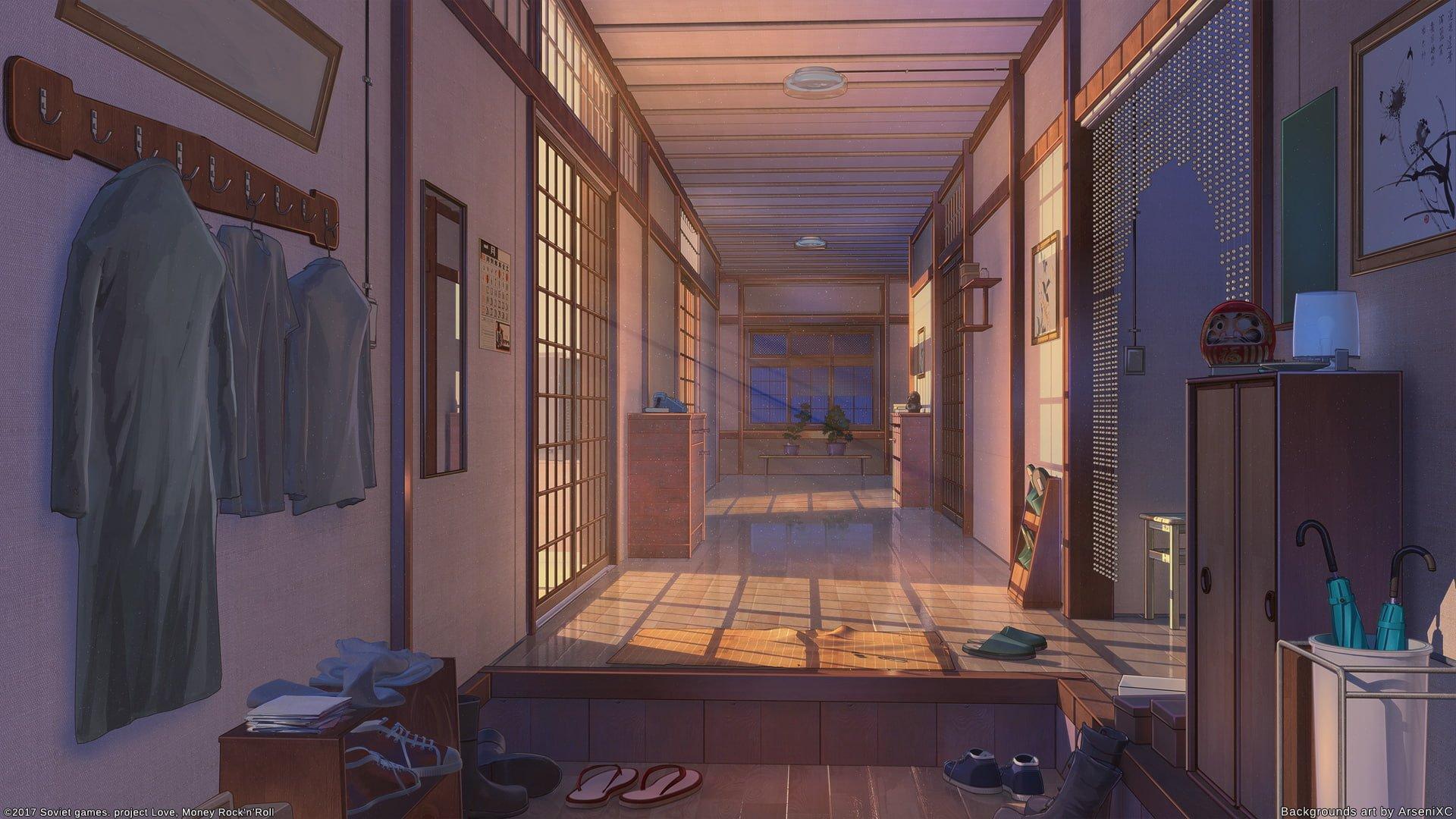 1920x1080 Wallpaper Digital art, artwork, interior, room, anime, ArseniXC, indoors • Wallpaper For You HD Wallpaper For Desktop & Mobile