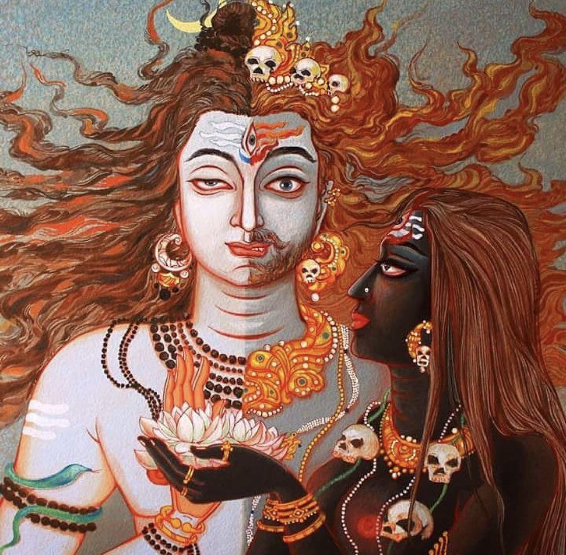 1125x1103 Lord Shiva Psychedelic Wallpaper HD