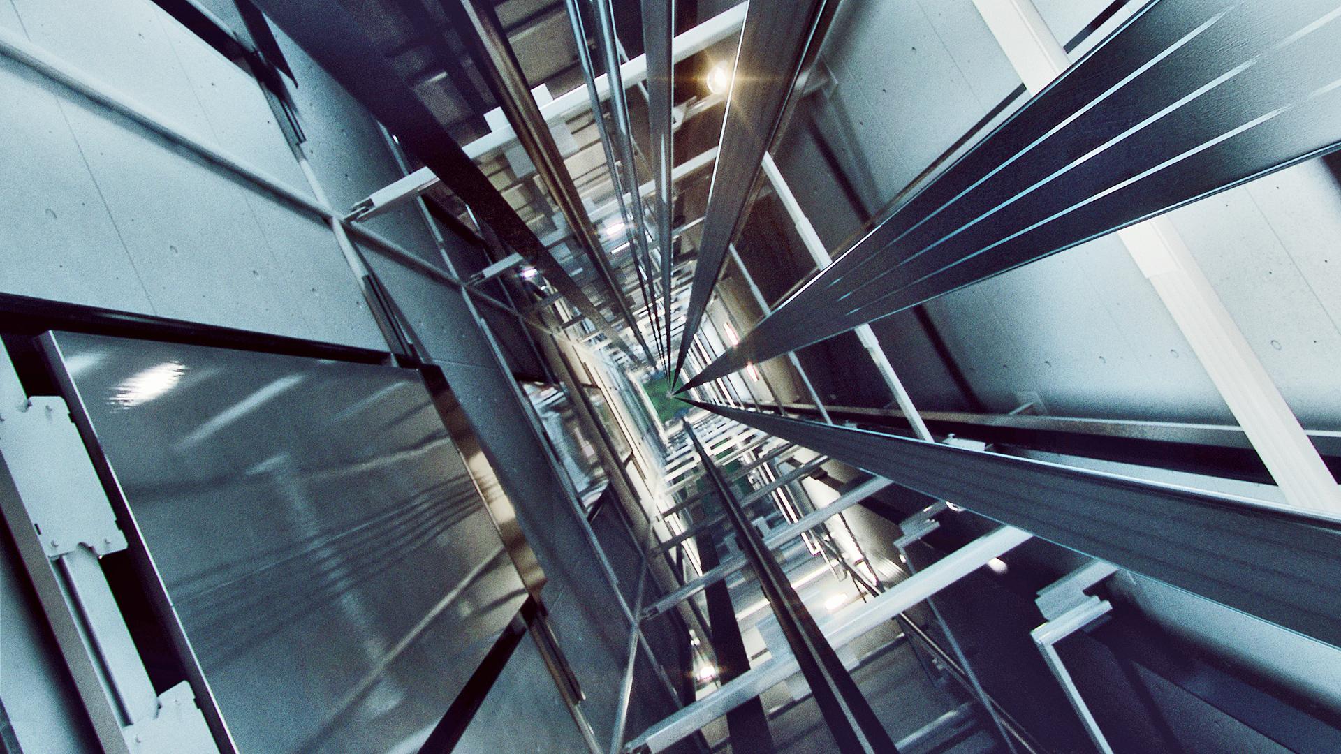 1920x1080 lift wallpaper, architecture, line, daylighting, glass, metal, building, steel, escalator, ceiling, window