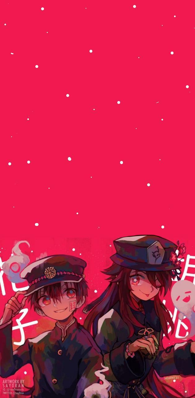 630x1280 Hanakokun and Hu Tao wallpaper