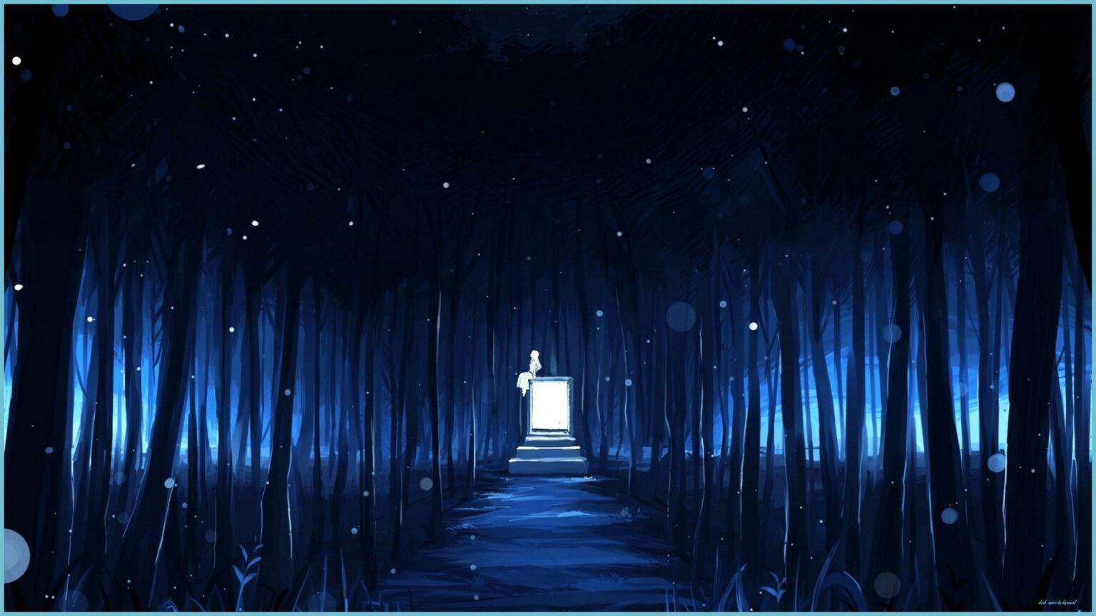 1536x864 Forest Dark Anime Wallpaper Anime Background