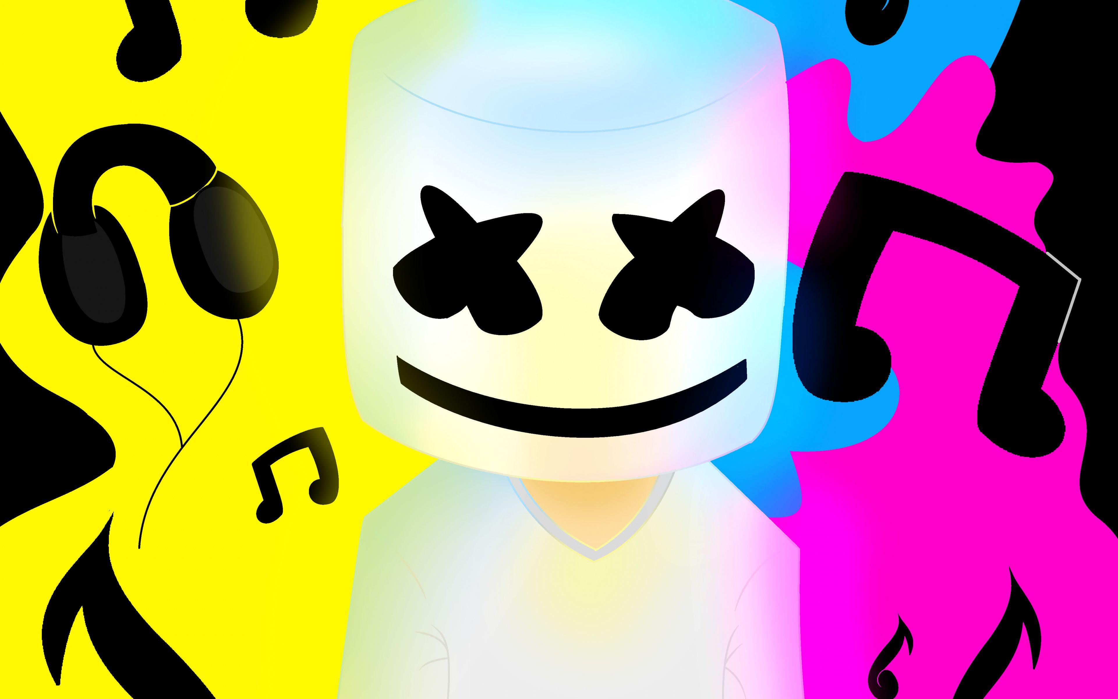 3840x2400 Resultado de imagen para marshmello wallpaper 4k. Marshmello art, 5k wallpaper, Phone background patterns