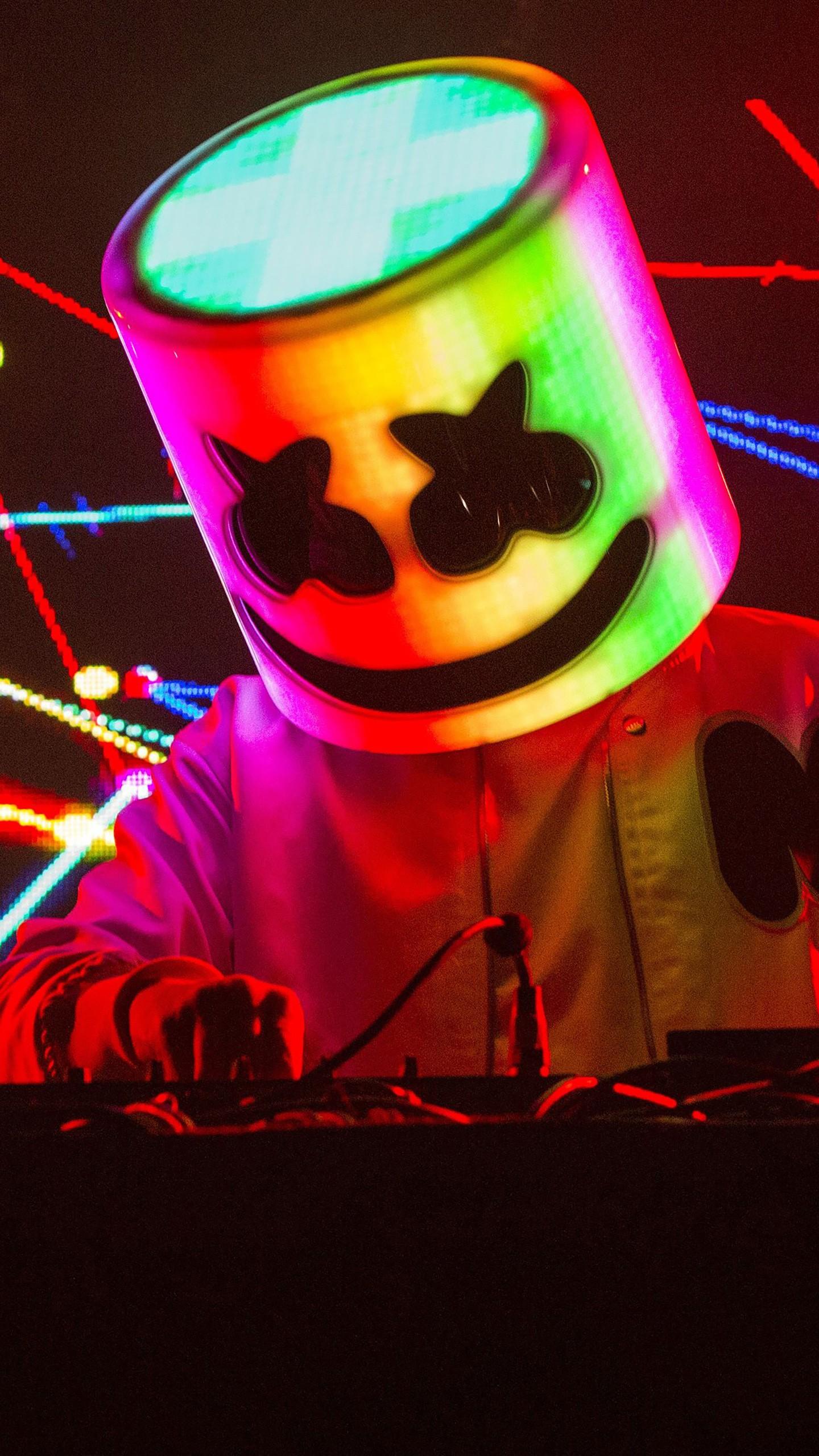 1440x2560 Marshmello Live Concert 4K Wallpaper