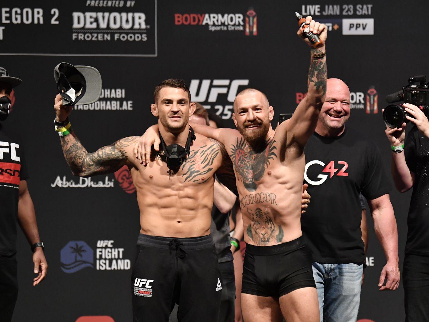 1400x1050 McGregor Vs. Poirier Weigh In News: Both Lightweights Make Weight For UFC 257 Main Event