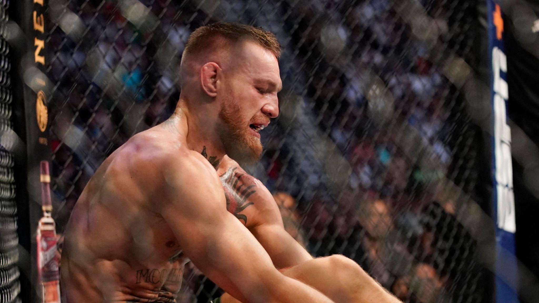 2048x1152 Conor McGregor sustains leg break in shattering defeat to Dustin Poirier in UFC 264