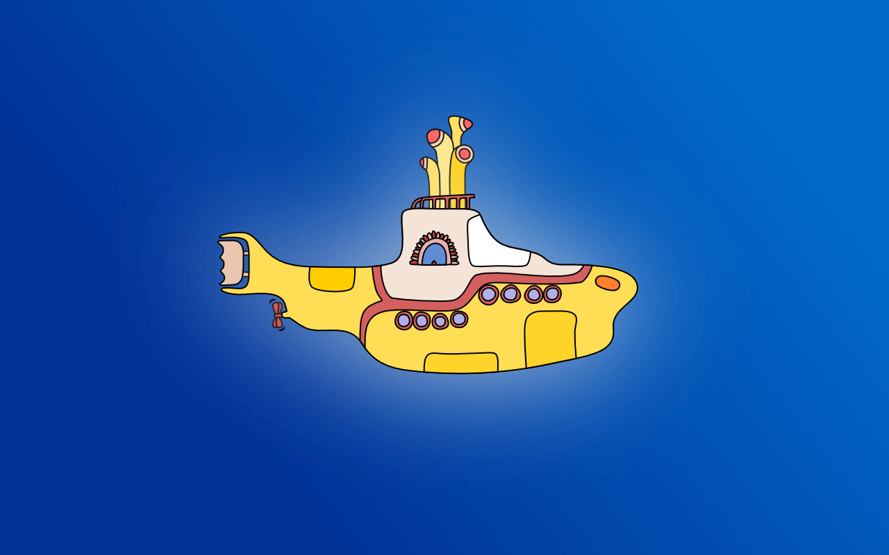 1280x800 Yellow Submarine Wallpaper