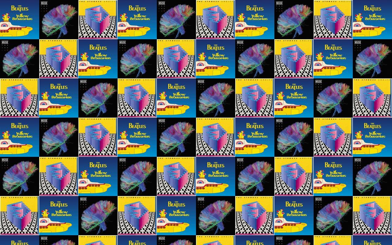 1280x800 Beatles Yellow Submarine Muse Second Law Strokes Angles Wallpaper « Tiled Desktop Wallpaper