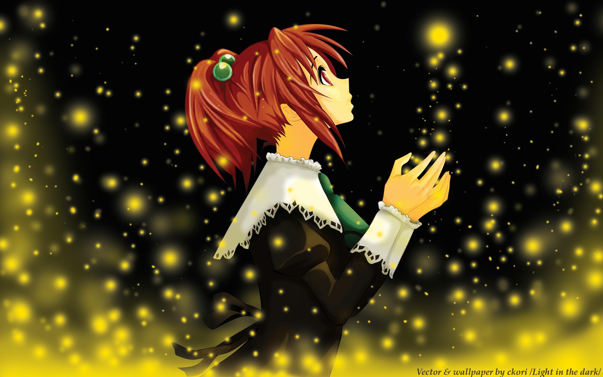 2560x1600 Strawberry Panic! Wallpaper: Light in the dark