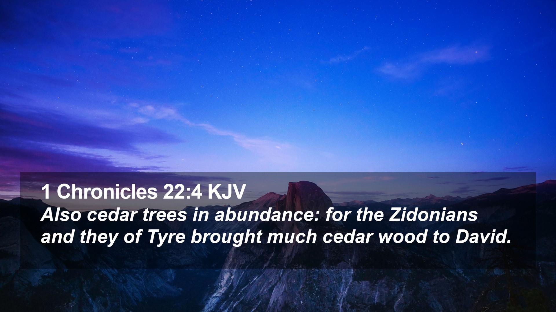 1920x1080 Chronicles 22:4 KJV Desktop Wallpaper cedar trees in abundance: for the Zidonians