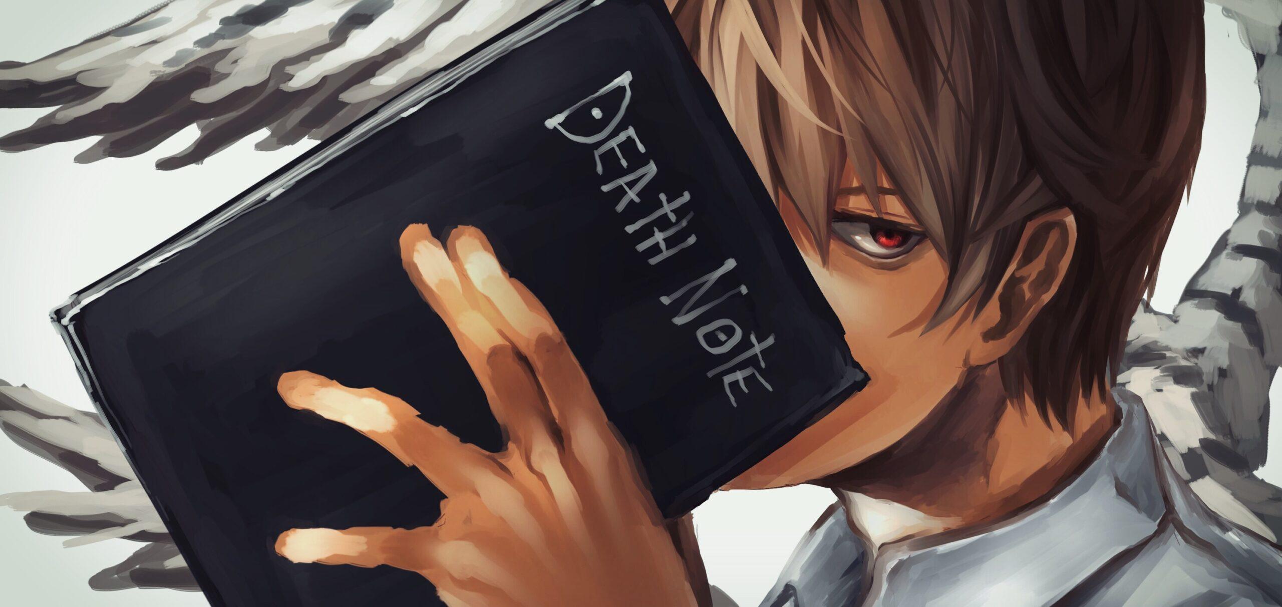 2560x1212 Light Yagami in Death Note Anime Wallpaper 12