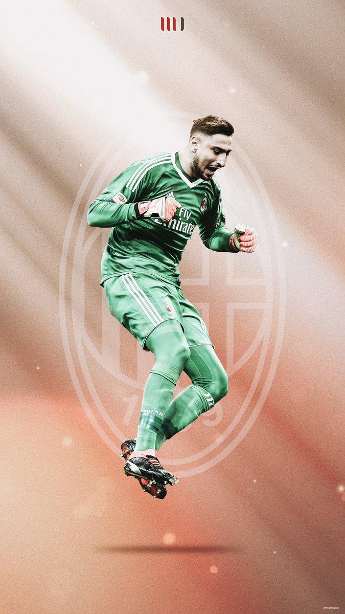 675x1200 MilanDigital ✪ Donnarumma Lockscreen Wallpaper to celebrate Gigio 100 Appearance and also His amazing save against Napoli last night. #ForzaMilan #Donnarumma #ACMilan #MilanArt #FootyWallpaper #MobileWallpaper