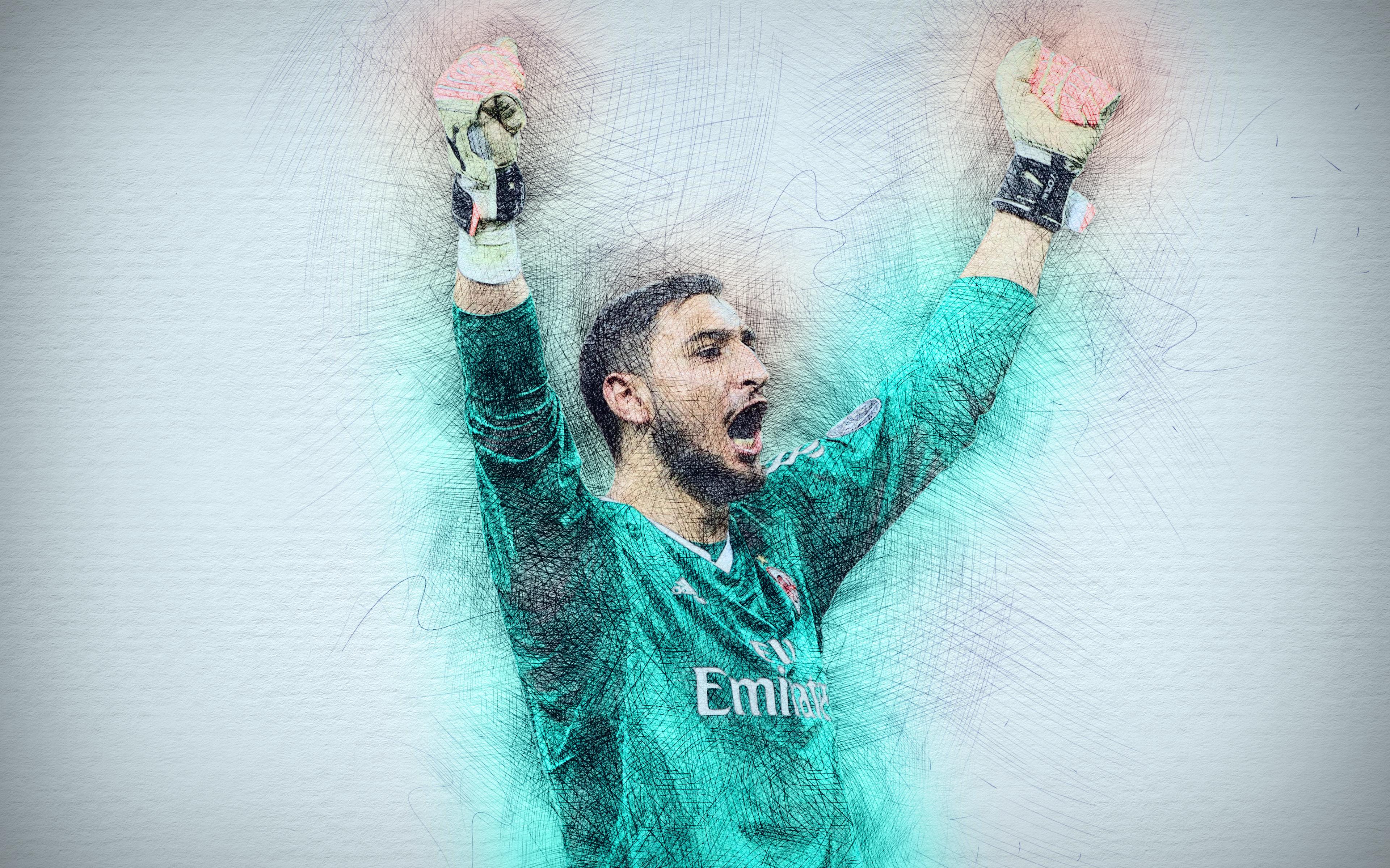 3840x2400 Gianluigi Donnarumma 4k Ultra HD Wallpaper