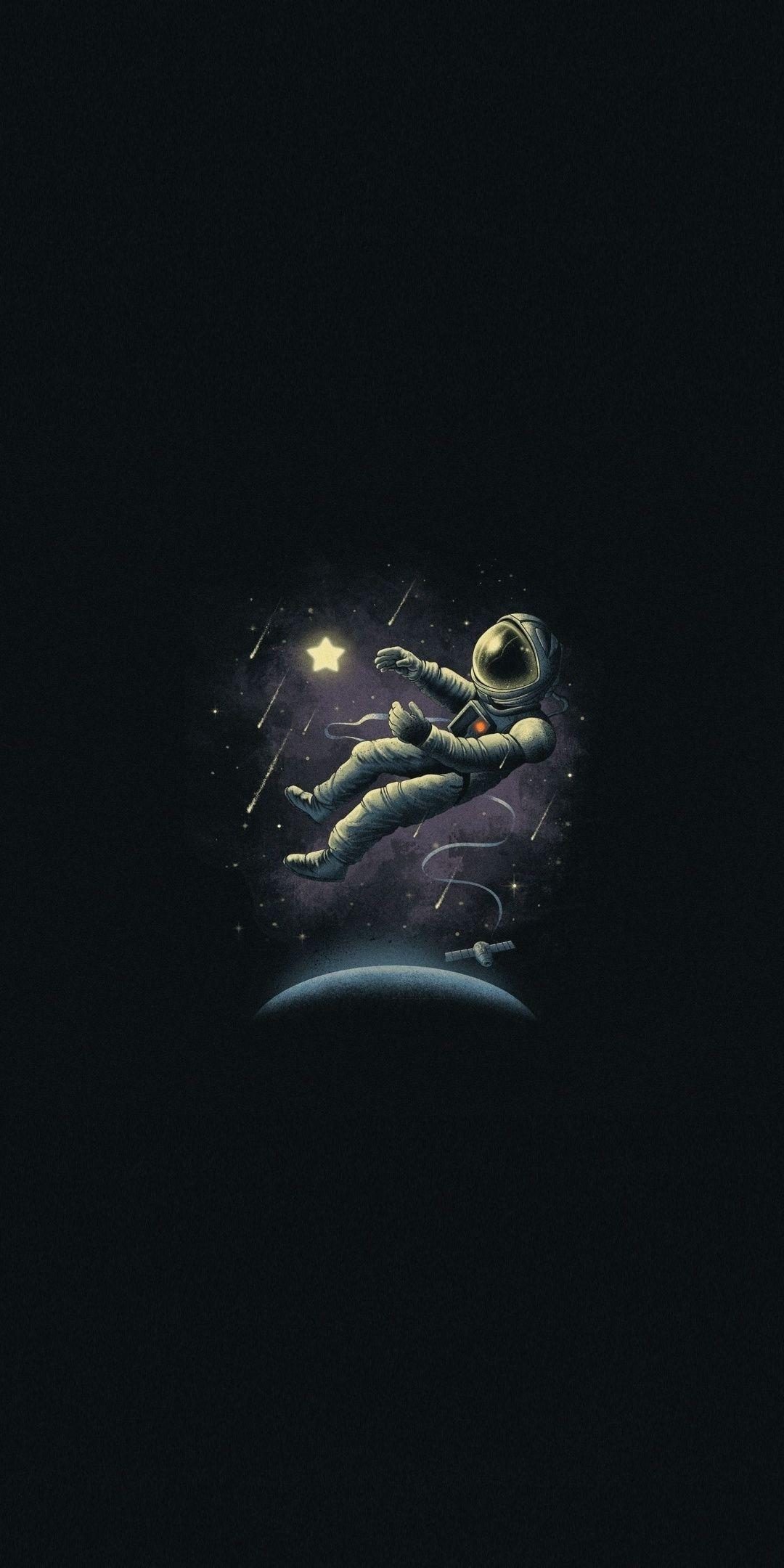 1080x2160 Minimal, astronaut, fall, art wallpaper. Space iphone wallpaper, Cool wallpaper, iPhone wallpaper rap